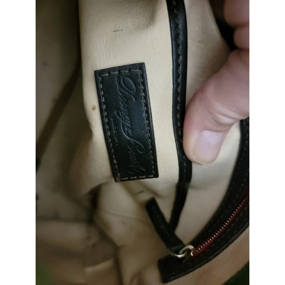 Dooney & Bourke Genuine Florentine Cassidy Hobo Shoulder Bag. Black Leather